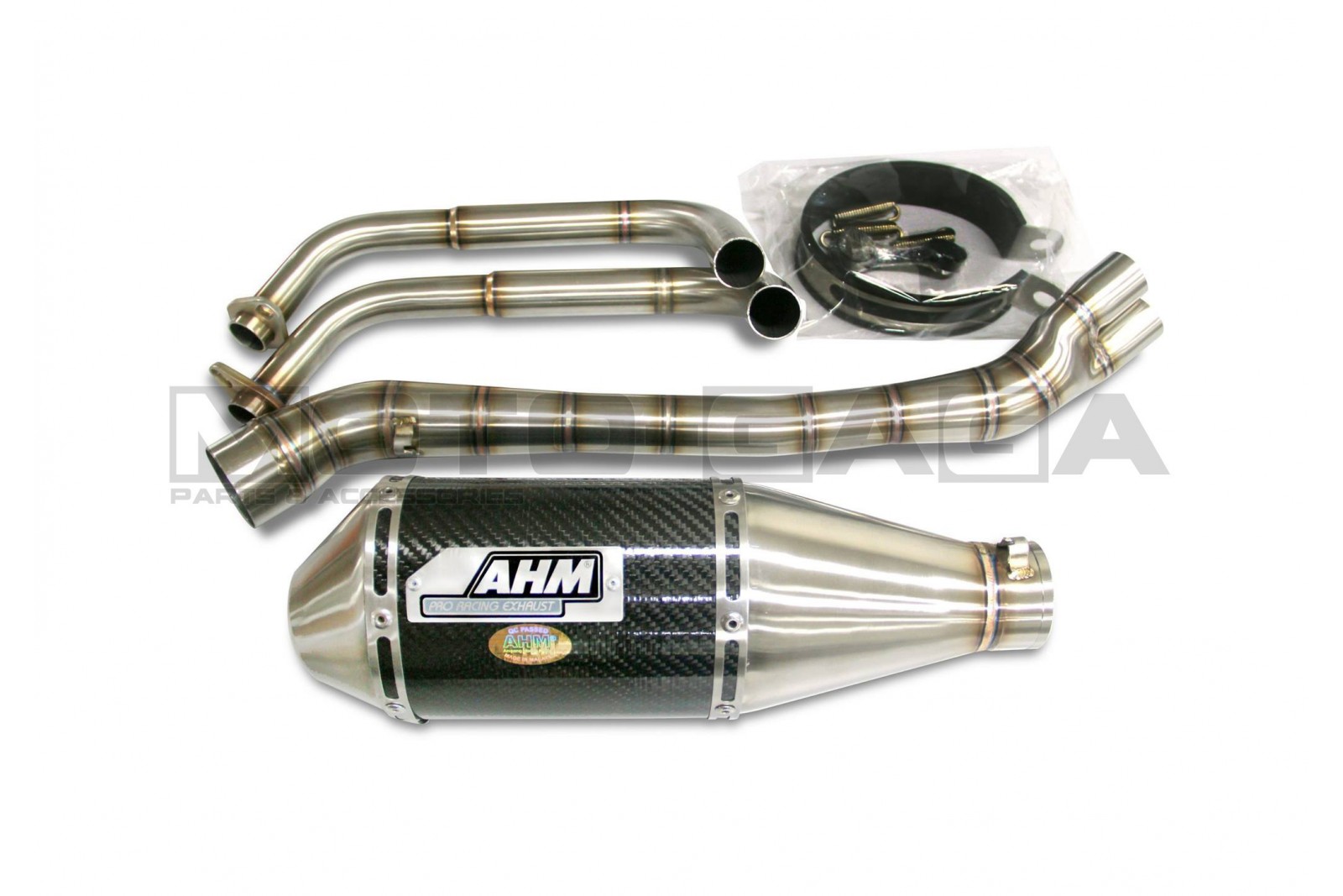 AHM RC Full Exhaust - Kawasaki Ninja 250R/Z250 (CF/Alu)