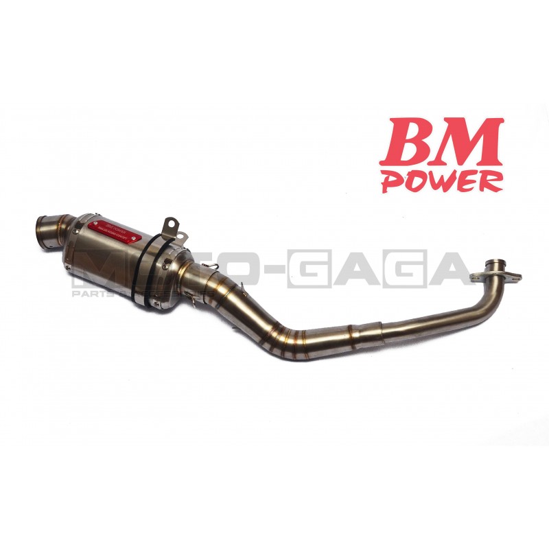 BM Power Racing Full Stainless Exhaust - Yamaha NVX/Aerox 155