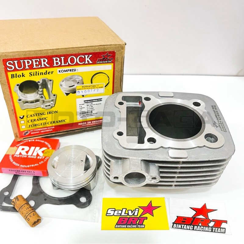 BRT Racing 63mm (170cc) Big Bore Cylinder Kit - Kawasaki KLX 150/KLX125/D-tracker