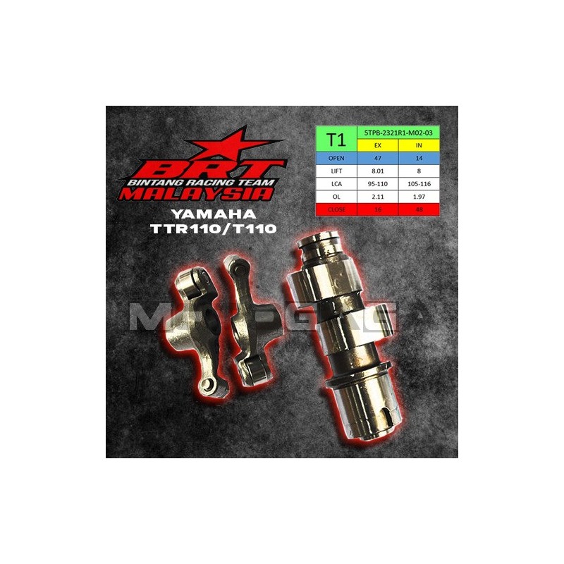 BRT Racing Camshaft (T1) - Yamaha TTR110/T110