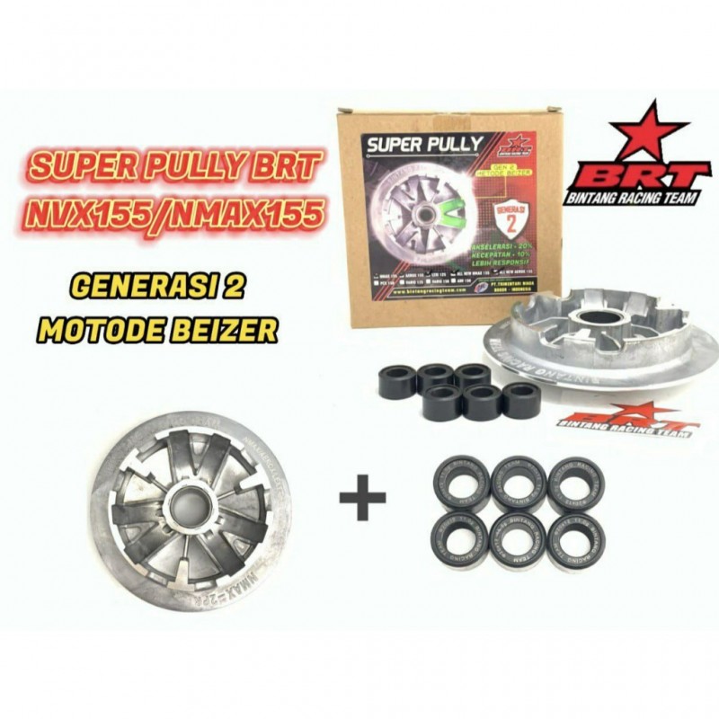 BRT Racing Pulley/Variator Kit - Yamaha NVX/Aerox/BWS/X-MAX/NMAX 125 155 (VVA)