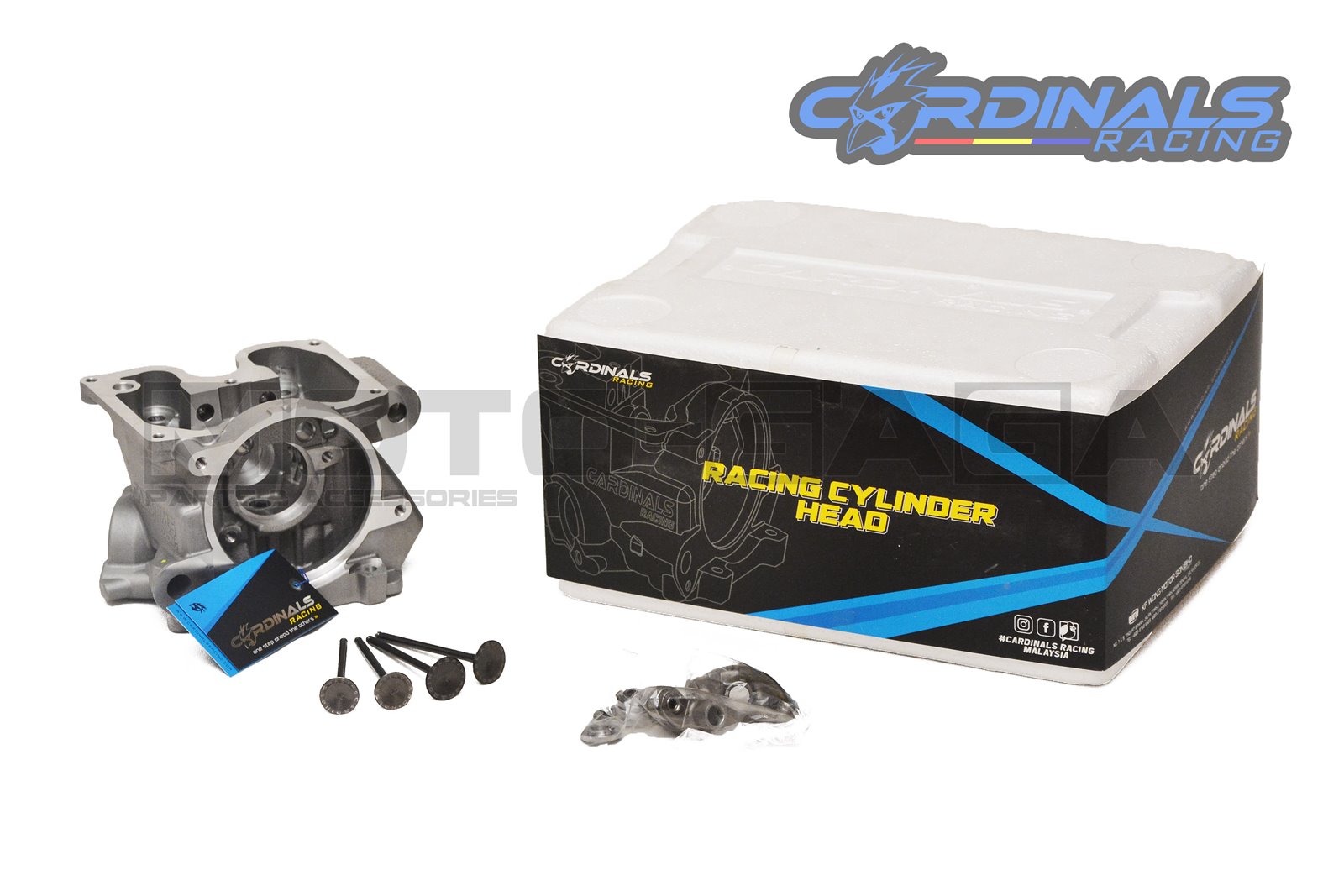 Cardinals Racing Cylinder Head Kit (23In/21Ex) - Yamaha R15/YZF-R125/MT-15/MT-125/WR125