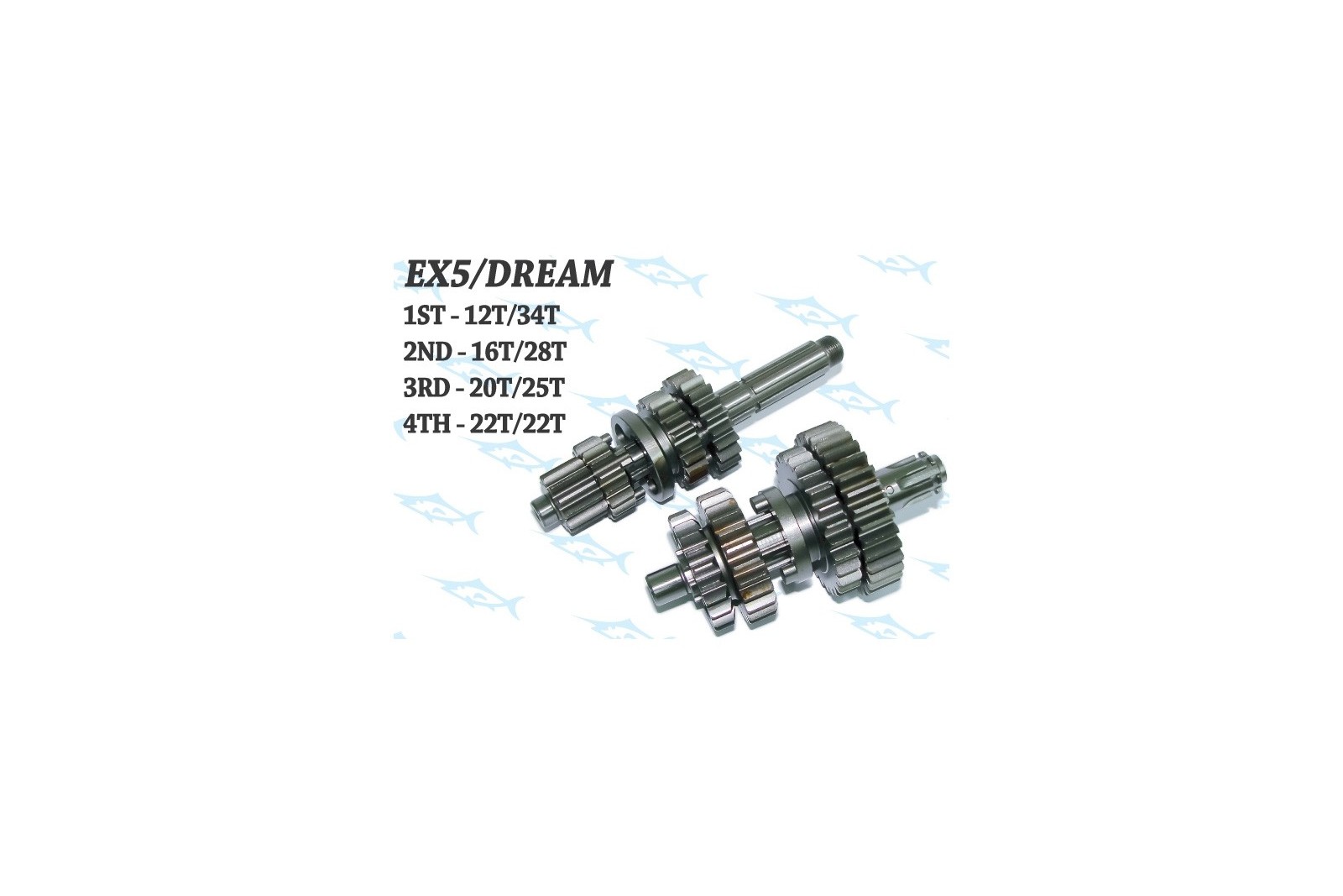 Espada Close Ratio Racing Gearbox - Honda Dream Cub C100/Astrea/Citi/Wave/Supra/Biz 100