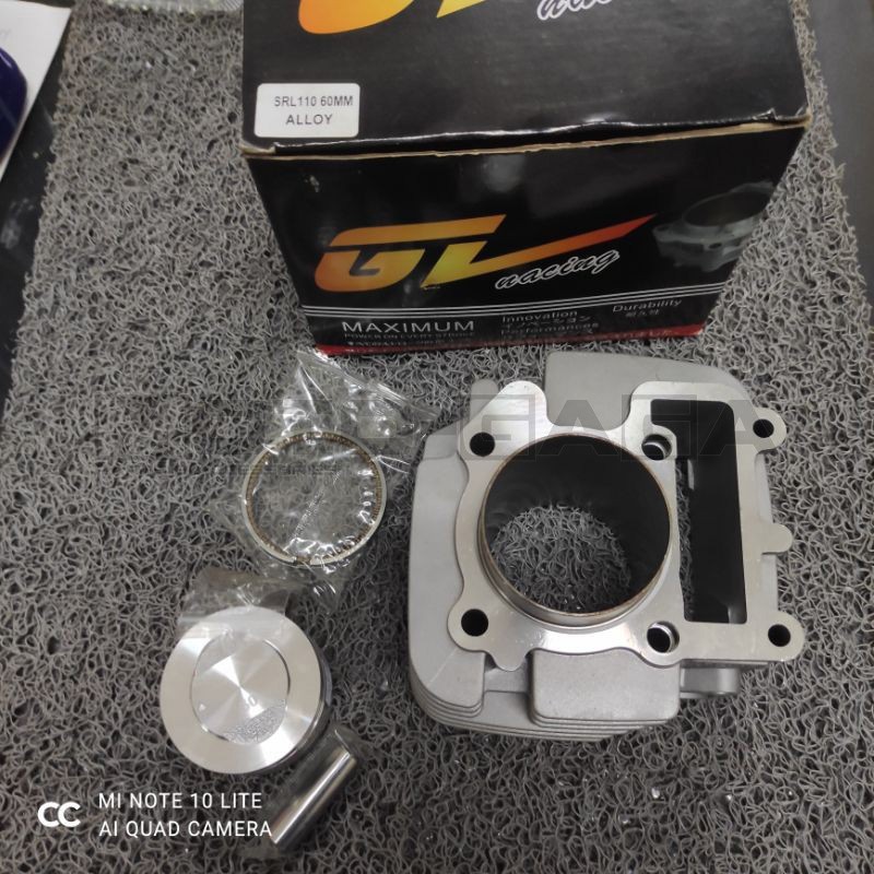GL Racing 55mm (128cc) Big Bore Cylinder Kit - Yamaha TTR110 /Crypton/Jupiter/Spark T110