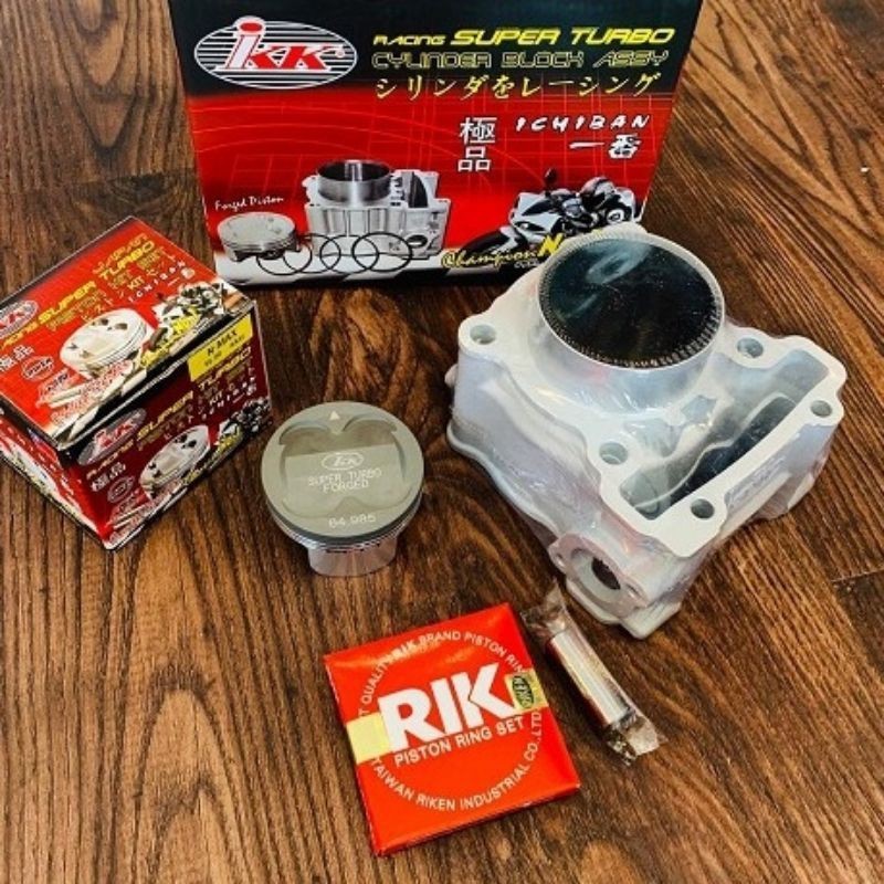 IKK Racing Big Bore Cylinder Kit - 65mm (195cc)(+3mm) - Yamaha R15V3/MT15/Aerox/NVX/NMAX/T155 (VVA)
