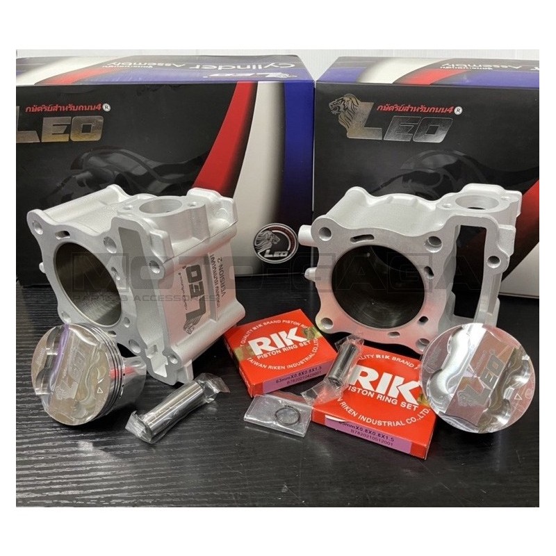 Leo Racing Big Bore Cylinder Kit - 65mm (195cc) - Yamaha R15V3/MT15/Aerox/NVX/NMAX/T155 (VVA)