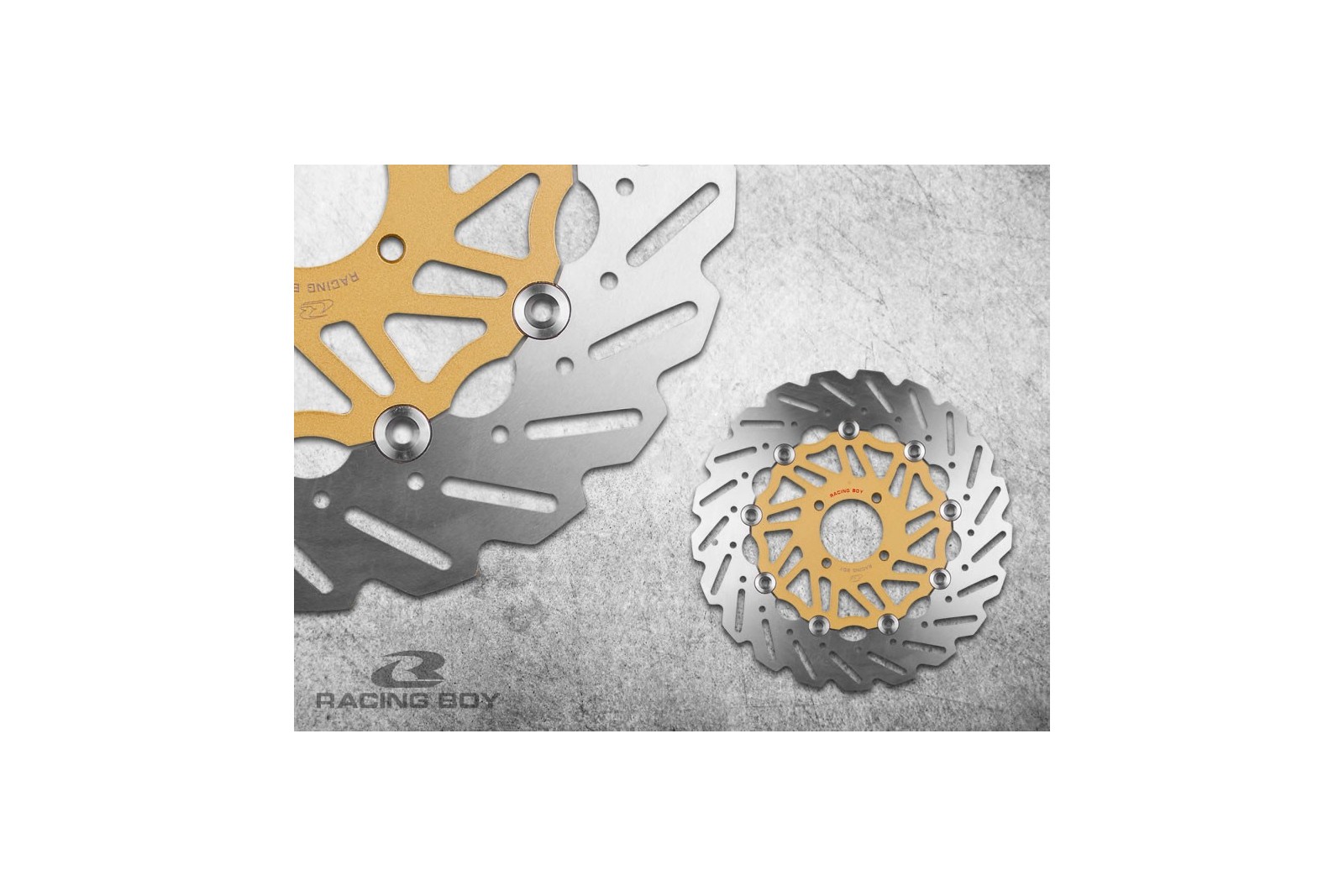 Racing Boy 300mm Stainless Steel Floating Front Brake Disc (R297) - Yamaha RXS/RXZ 135