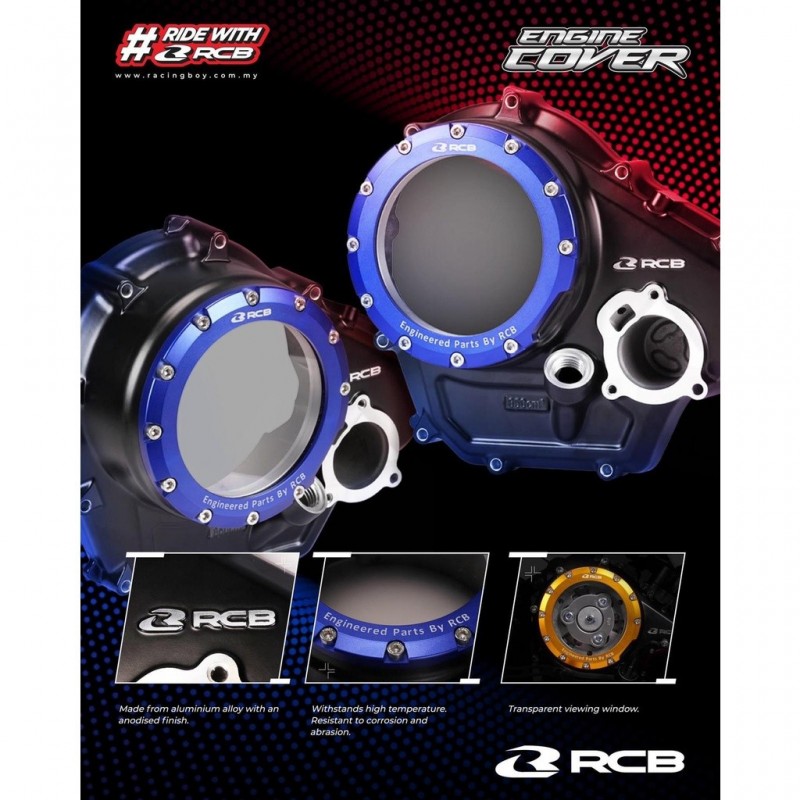 Racing Boy Clear Engine Clutch Cover - Yamaha YZF-R15V3/XSR155/MT-15/R125/T155 (VVA)