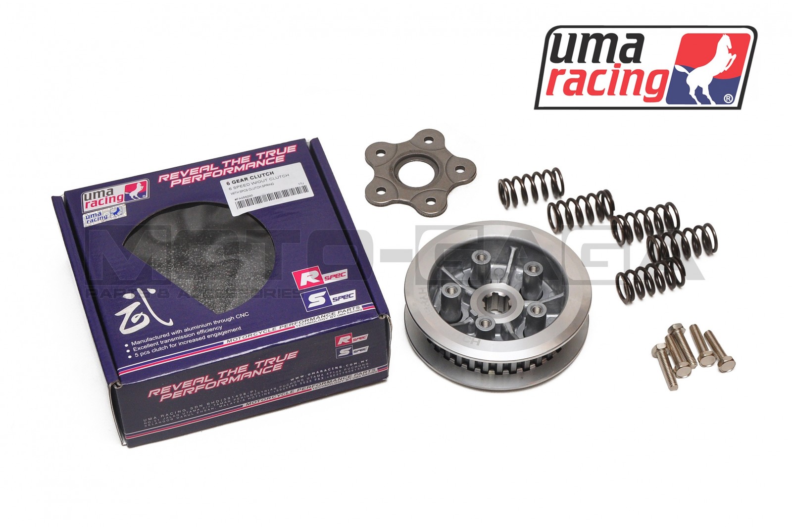 UMA Racing 5 Spring Sports Clutch Assembly - Honda CBR150/CB150R (2016-)/CB125R (2021)/ RS150R/Winner/Sonic (2016)