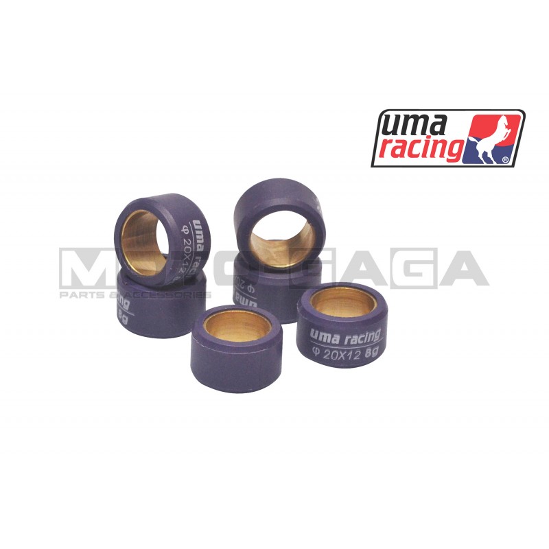 UMA Racing Pulley Roller Weights - Yamaha NVX/Aerox/BWS/X-MAX/NMAX 125 155 (VVA)