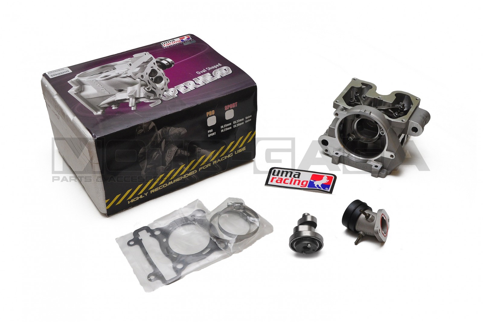 UMA Super Racing Cylinder head - Yamaha Fz150i/Vixion/R15/YZF-R125 Jupiter MX/Crypton X/Spark/Exciter 135 (25in/22ex)