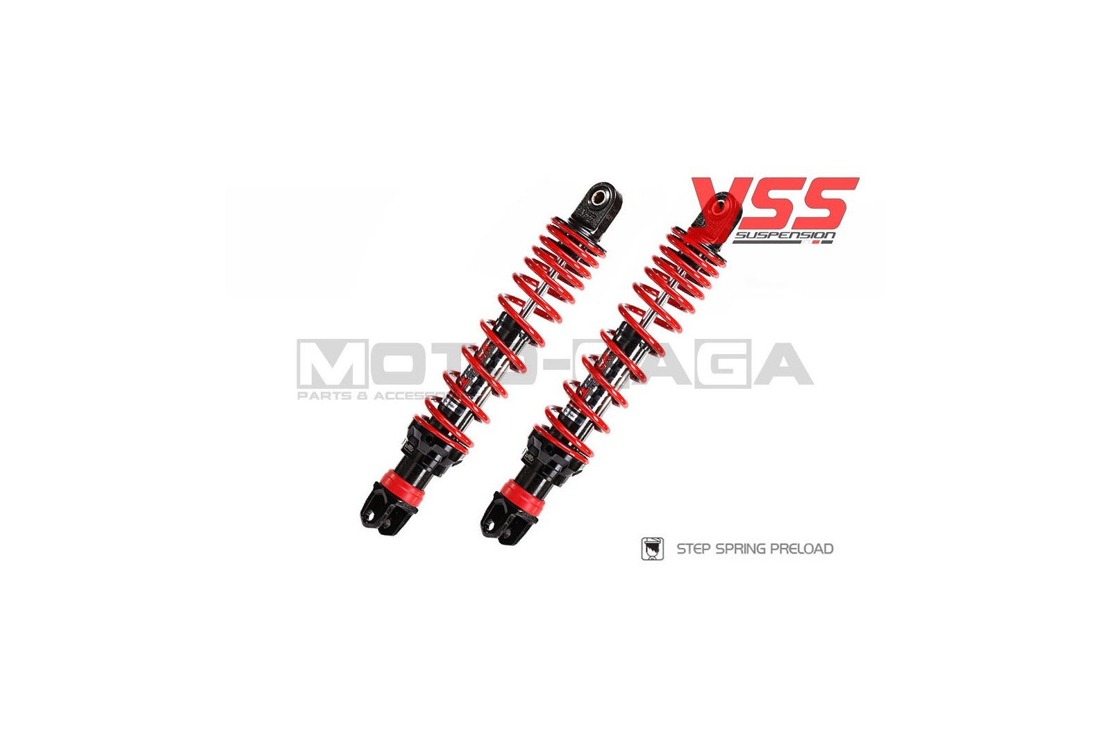 YSS DTG Dual Scooter Shock Absorbers (315mm) - Universal/Honda/Yamaha