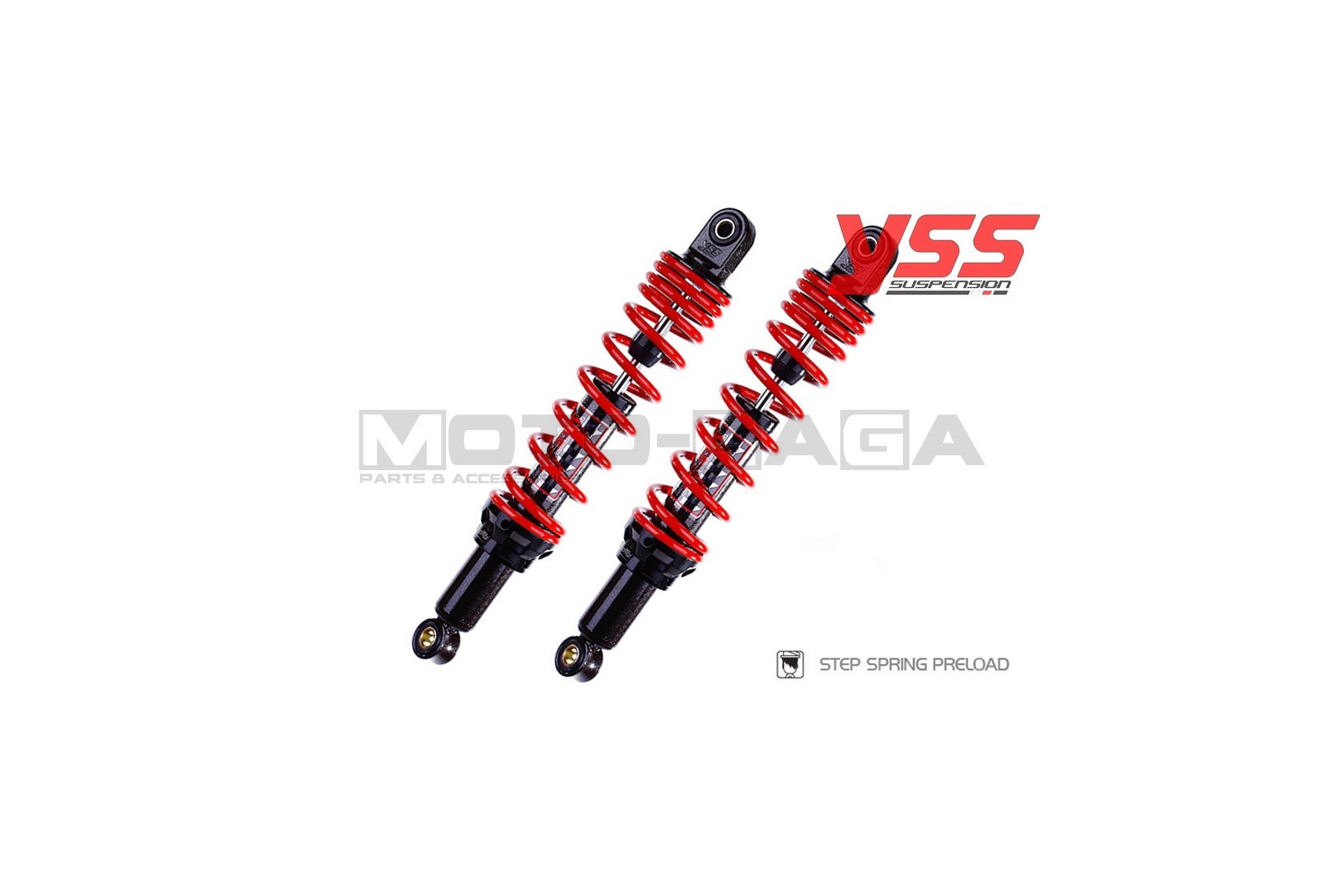 YSS DTG Dual Shock Absorbers (280mm) - Universal/Honda/Yamaha