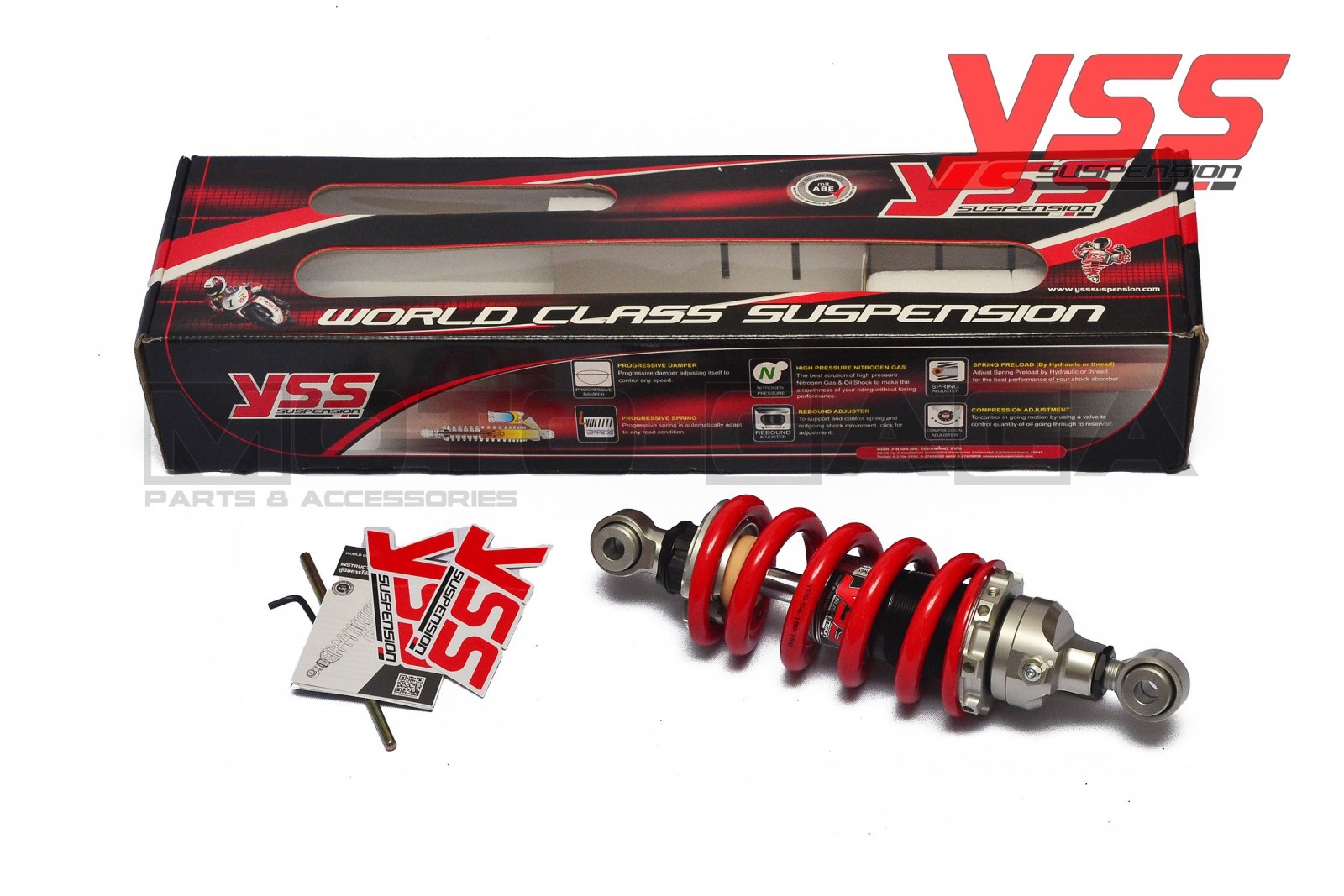 YSS Shock Absorber (MZ-400mm) - Kawasaki KLX 150/KLX125/D-tracker